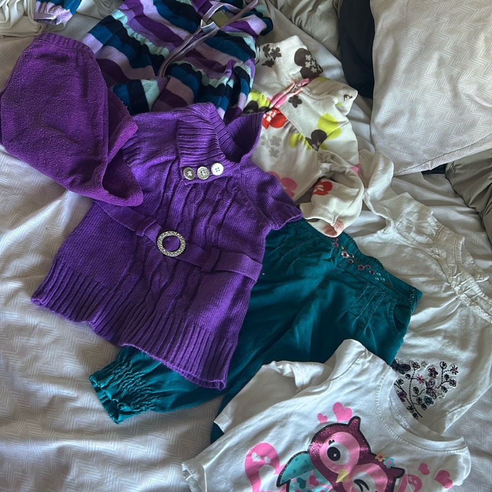 7 Piece Girls Winter Clothing Bundle - 12 Months